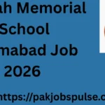 Jinnah Memorial School Islamabad Job 2026